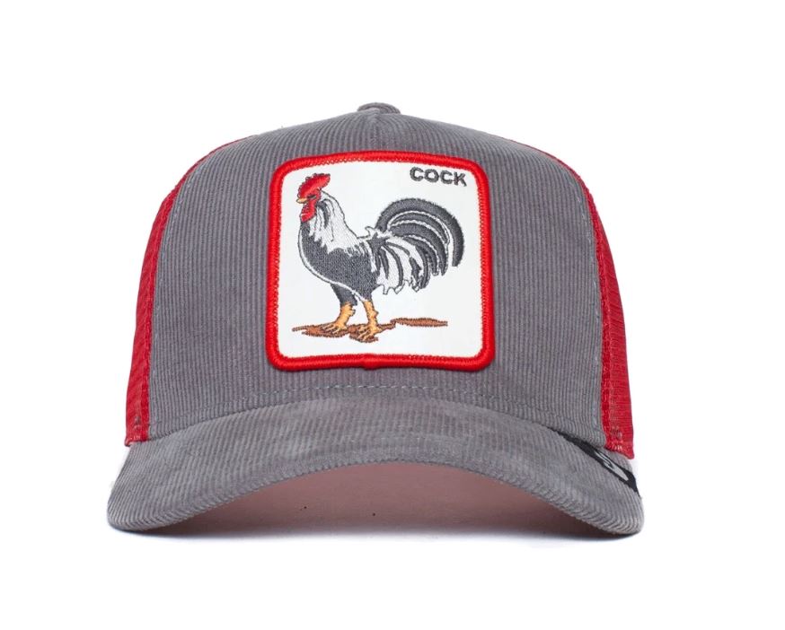 Goorin Bros Trucker Cap - The Rooster Cap LUFEMA Grey Corduroy (The Arena) 