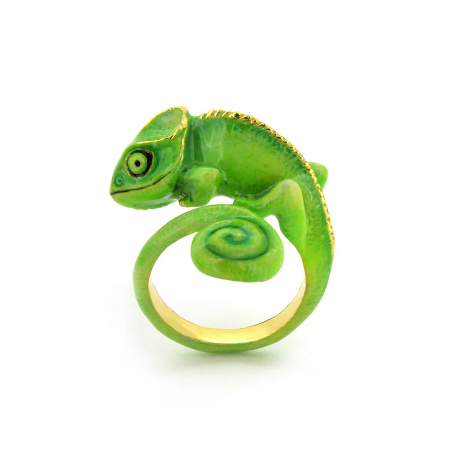 Green Chameleon Ring Jewellery Good After Nine TH 