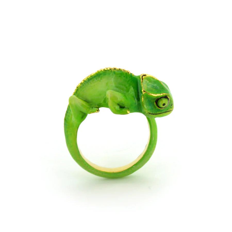 Green Chameleon Ring Jewellery Good After Nine TH 