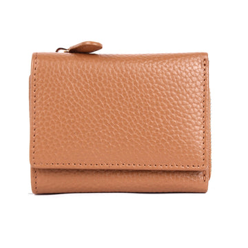 Greta Small Leather Wallet Wallet Oran Camel 