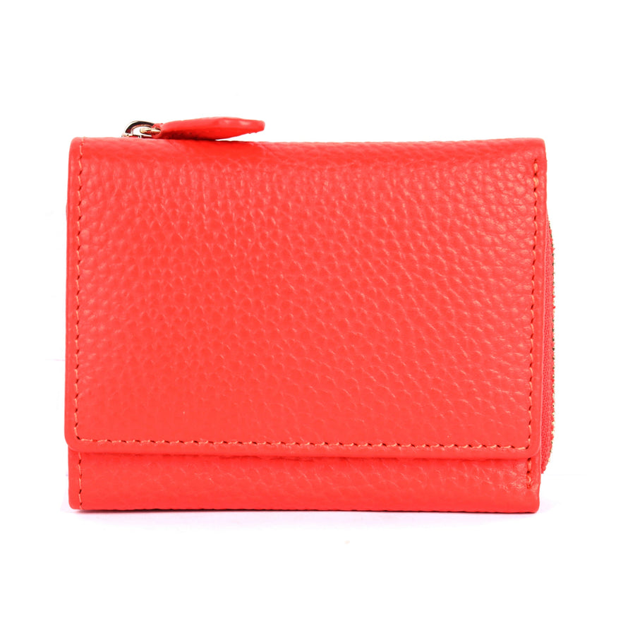 Greta Small Leather Wallet Wallet Oran Mandarin 