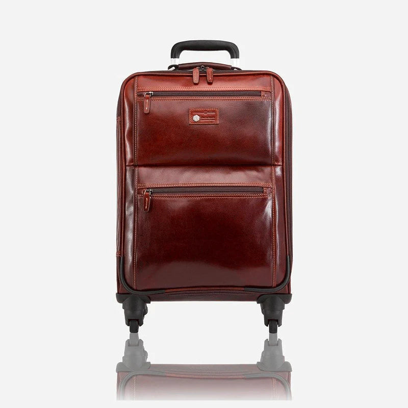 Hastings 4 Wheel Leather Cabin Trolley Wallet Jekyll & Hide Tabacco 