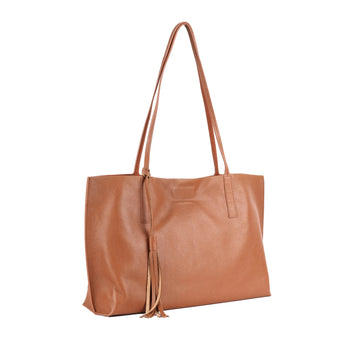 Haven Leather Tote Bag Handbags Oran Tan 