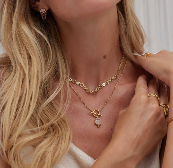 Herkimer Diamond Necklace by ToniMay ToniMay 