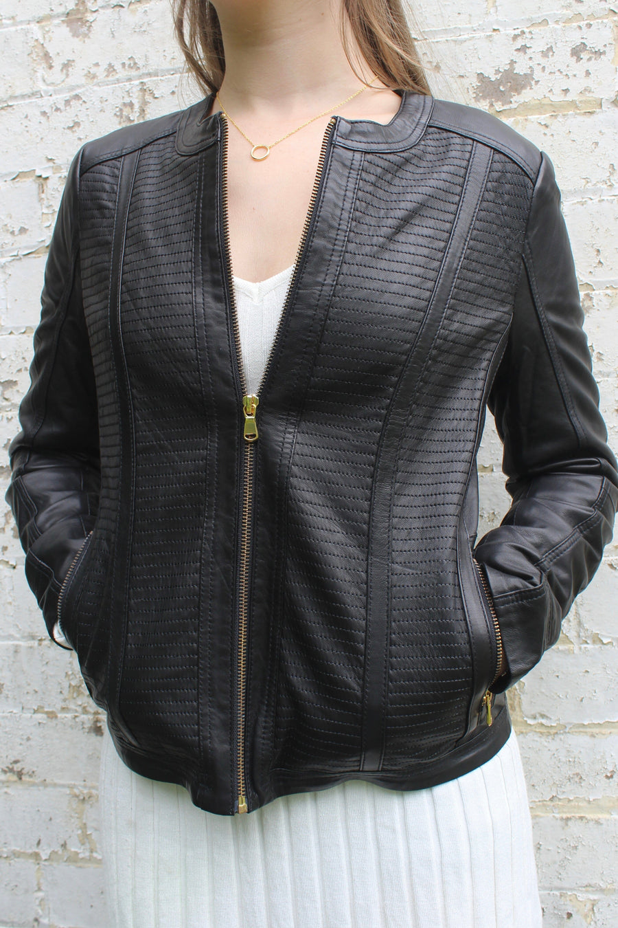 Imogen Leather Jacket Jacket Makeda 