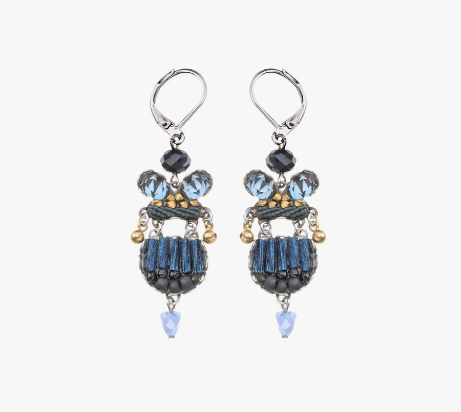 Indigo Leila Earrings Necklace Ayala Bar 