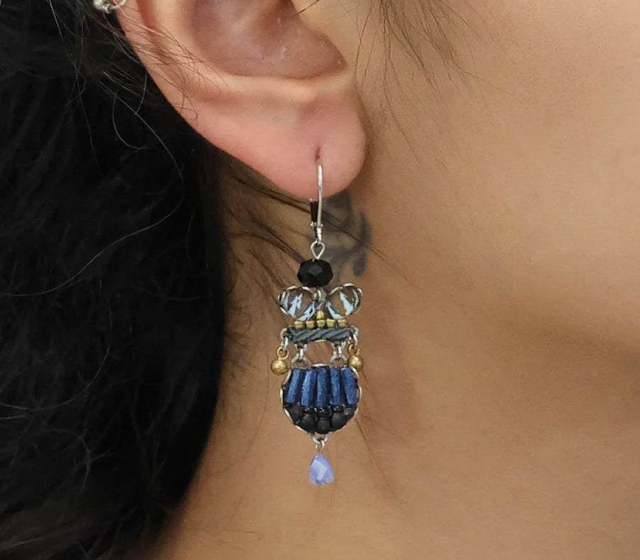 Indigo Leila Earrings Necklace Ayala Bar 