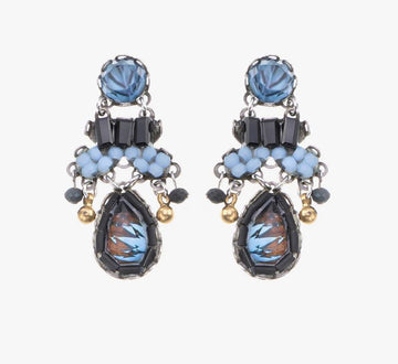 Indigo Mazu Earrings Earrings Ayala Bar Post 
