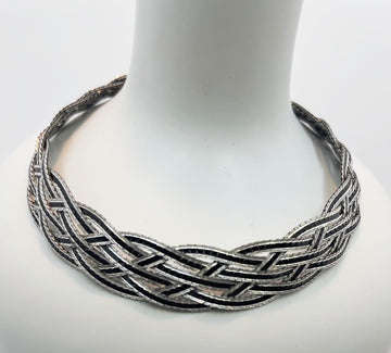 Italian Plait x 6 Silver Bracelet Women's Jewellery Aztec 