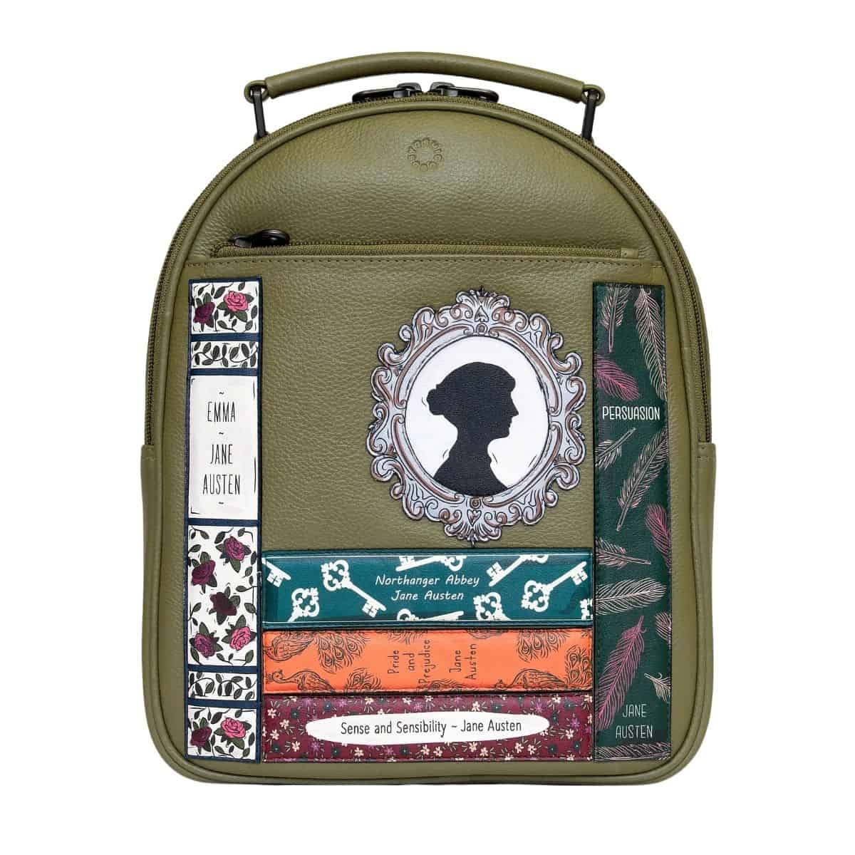 black leather backpack gold cross jane Jane Austen Leather Backpack – Teddy Sinclair