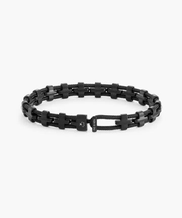 Jazzy James Rope Bracelet - Black | Black Jewellery Antell 