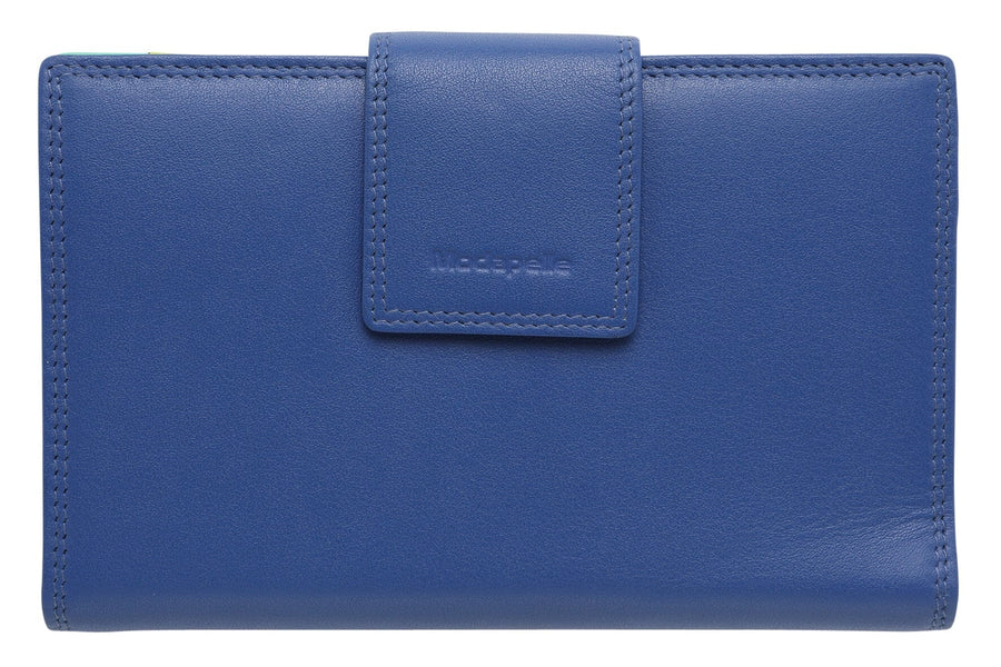 Joan Leather Wallet Wallet Modapelle Cobalt | Multi 
