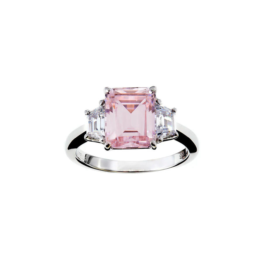 Josephine Pink & White CZ Ring Sybella 