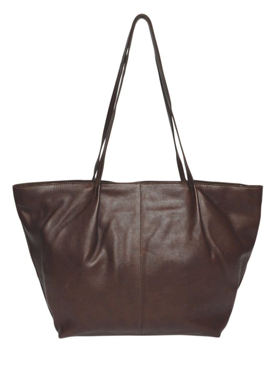 'Just A Moment' Leather Handbag Handbags, Wallets & Cases Modapelle Brown 