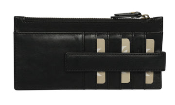 'Just A Snap' Leather Wallet Handbags, Wallets & Cases Modapelle Black 