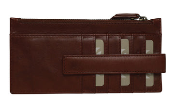 'Just A Snap' Leather Wallet Handbags, Wallets & Cases Modapelle Brown 