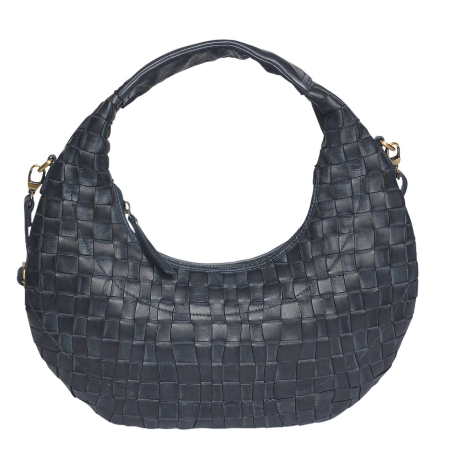 'Just Enough' Leather Handbag Handbags, Wallets & Cases Modapelle Navy 