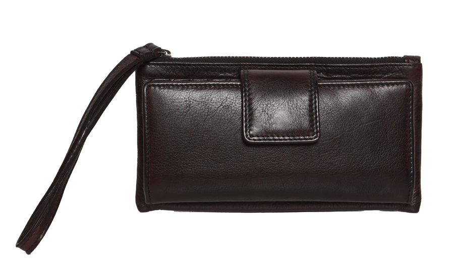 Kali Leather Wallet Wallet Modapelle Dark Brown 