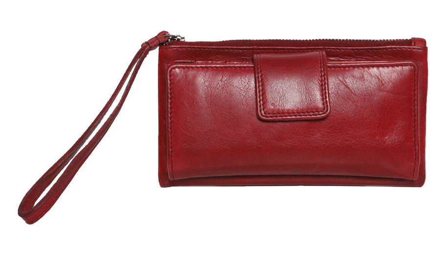 Kali Leather Wallet Wallet Modapelle Scarlet 
