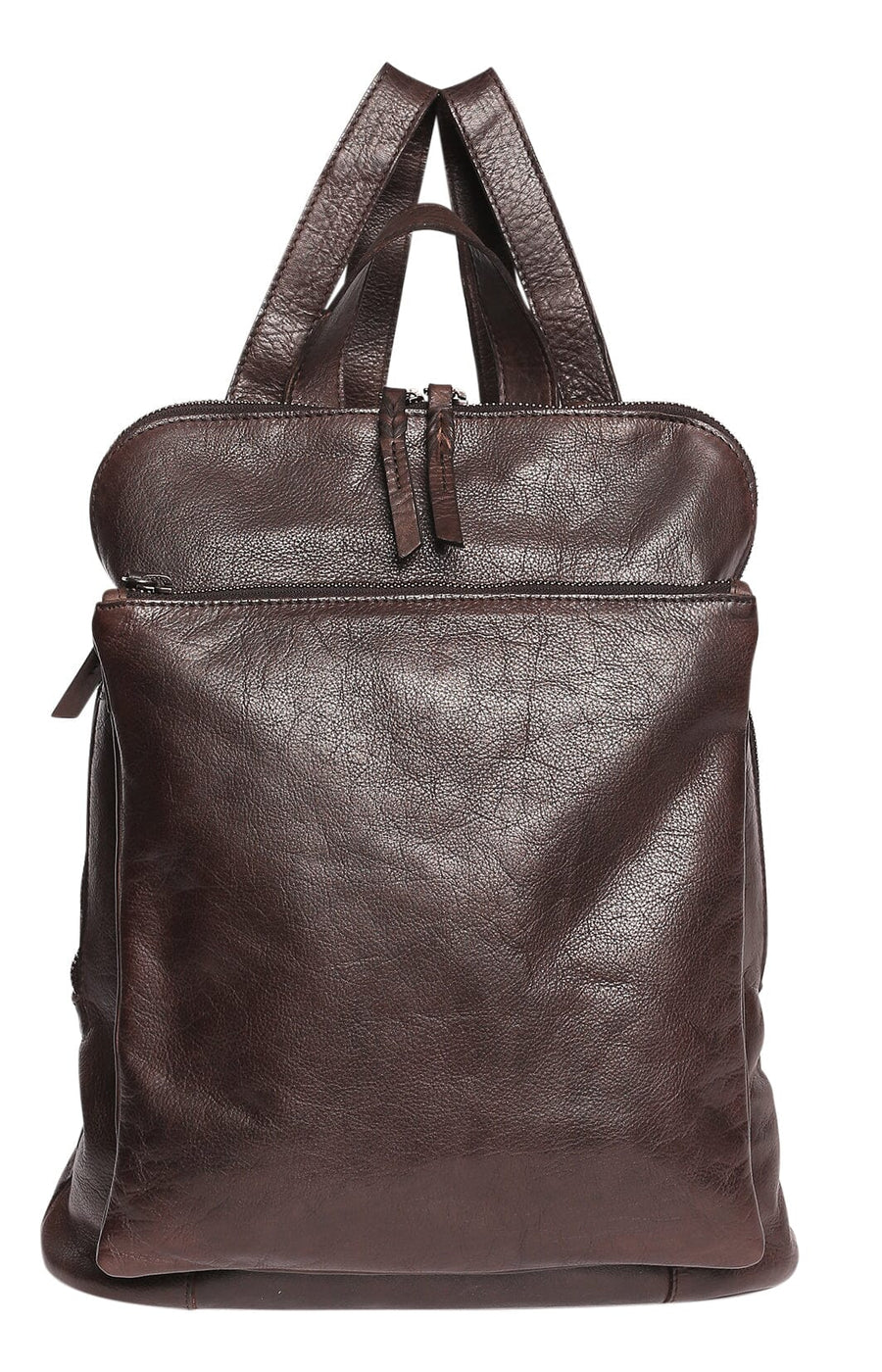 Keaton Leather Backpack Handbag Modapelle Coffee 