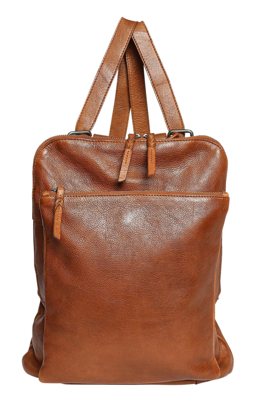 Keaton Leather Backpack Handbag Modapelle Tan 