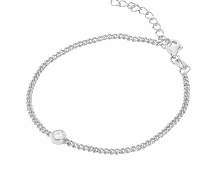 Kerb Chain CZ Bracelet Accessories Gammies 