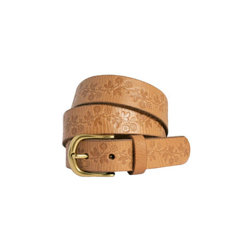 Kylie Leather Belt Belt Loop Leather Co Natural S 