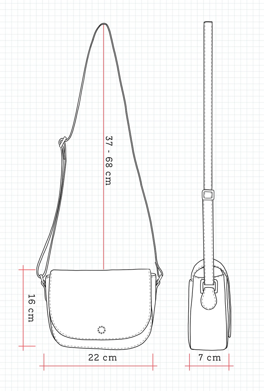 Leather Appliqué Cross Body Handbag World Collection 