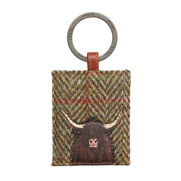 Leather Appliqué Keyring Coin Purse World Collection 