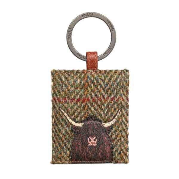 Leather Appliqué Keyring Coin Purse World Collection 