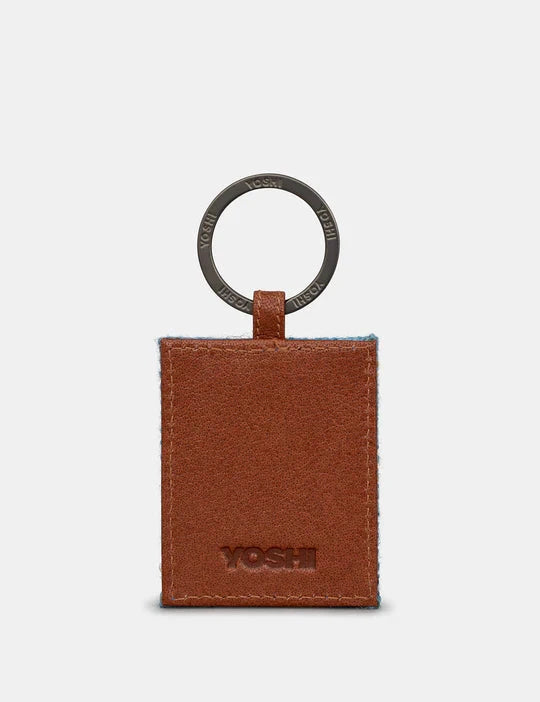 Leather Appliqué Keyring Coin Purse World Collection 