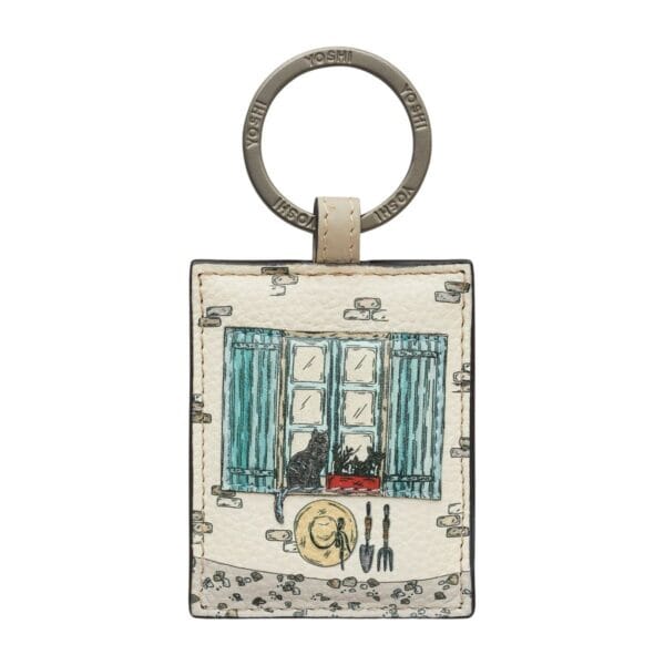 Leather Appliqué Keyring Coin Purse World Collection 