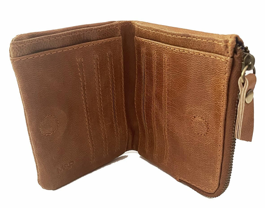 Leather Handcrafted Round Corner Wallet Men's Jewellery Makers & Providers 