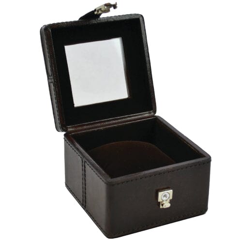 Leather Watch Box Stationery Kundra Dark Brown 