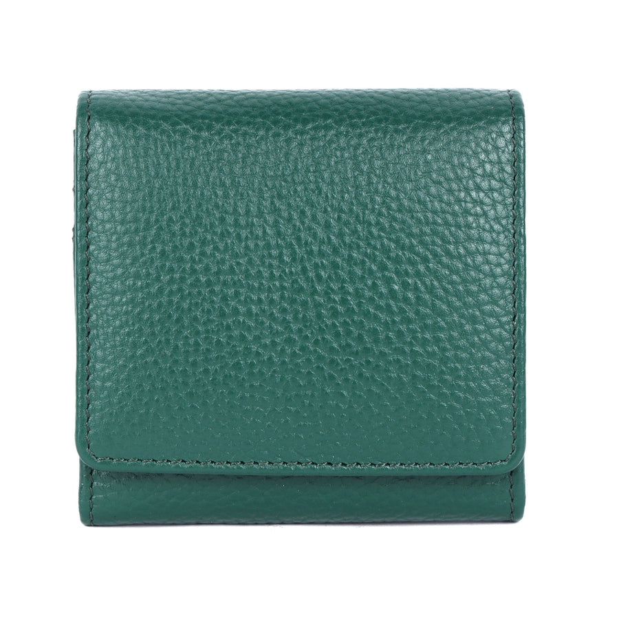 Leonora Leather Wallet Wallet Oran Green 