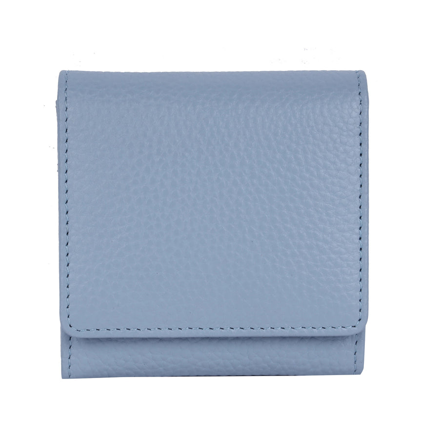 Leonora Small Leather Wallet Wallet Oran Powder Blue 