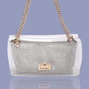 Leonore Glow Mesh Handbag Accessories Aidangus Silver 