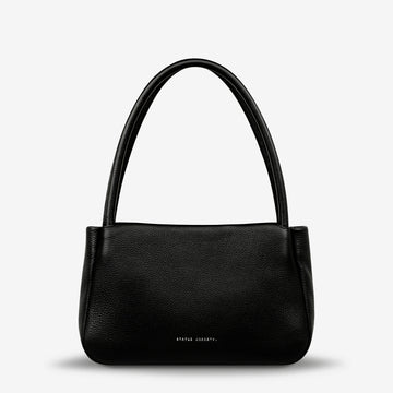 'Light of Day' Leather Shoulder Bag Bag Status Anxiety Black 