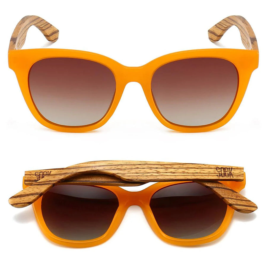 LILA GRACE Burnt Orange Sunglasses Glasses Soek 