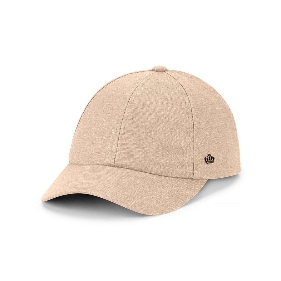 Linen Baseball Cap Hat Avenel Natural Medium 