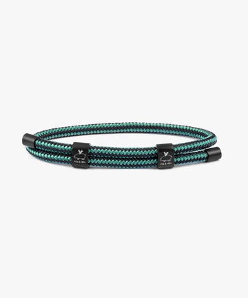 Little Lewis DBL Rope Bracelet - Patina Green | Black Jewellery Antell 