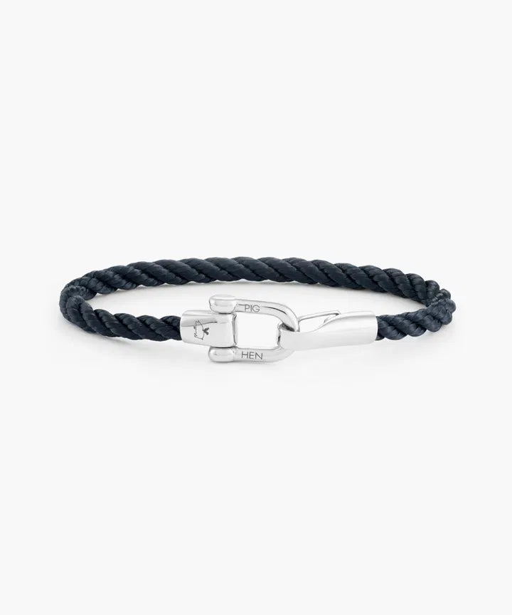 Lobster Larry Rope Bracelet - Navy | Silver Jewellery Antell 