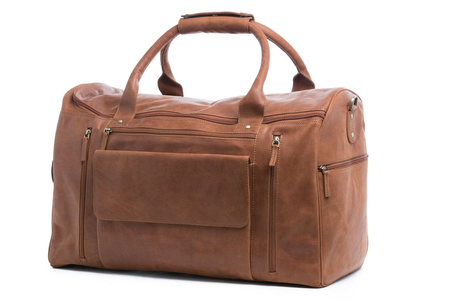 Lone Ranger Leather Travel Bag Travel Bag Oran Brandy 