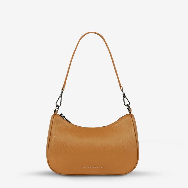 'Look Both Ways' Leather Shoulder Bag Bag Status Anxiety 