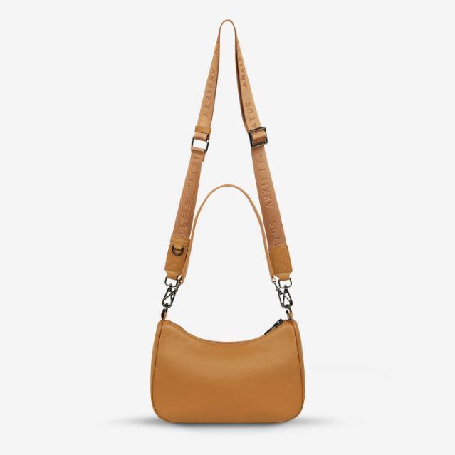 'Look Both Ways' Leather Shoulder Bag Bag Status Anxiety 