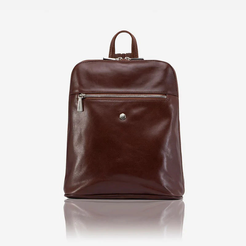 Madrid Leather Backpack Wallet Jekyll & Hide Burgundy - Argentina 