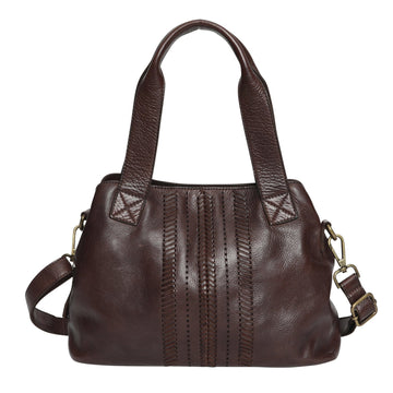 Maggie Leather Shoulder | Crossbody Bag Handbag Modapelle Coffee 