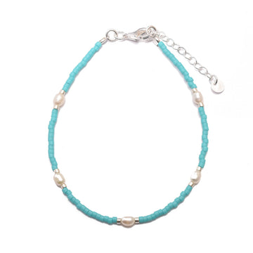 Marley Turquoise Pearl Bracelet Accessories Gammies 