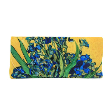 Masterpiece Velour Glasses Case - Blue Irises Accessories World Collection 