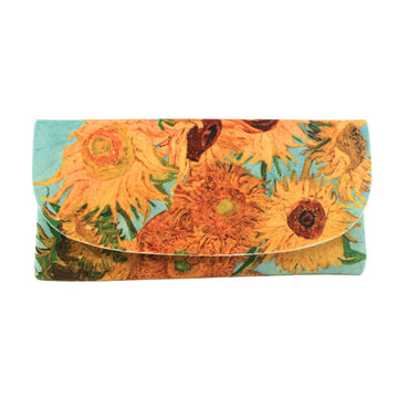 Masterpiece Velour Glasses Case - Sunflowers with Blue Accessories World Collection 